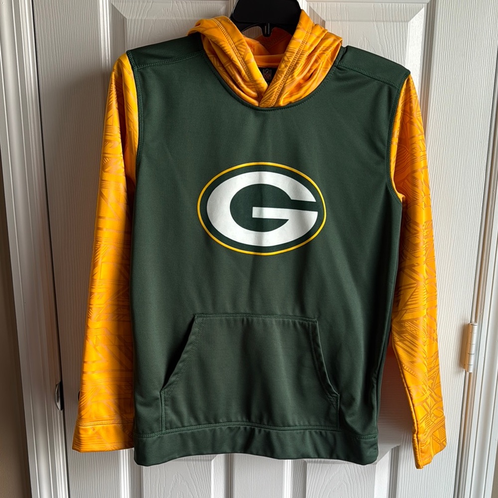 Youth Green Bay Packers Hoodie - Green and Yellow